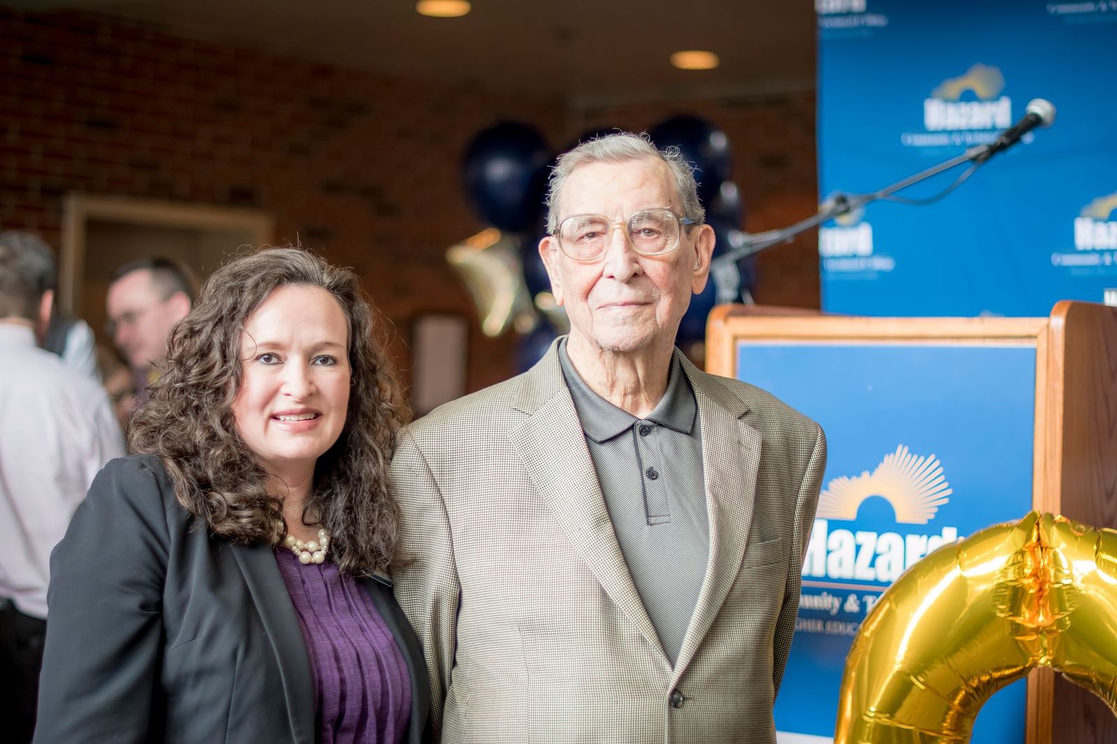 Former HCC President Dr. Jolly with current HCTC President Dr. Jennifer Lindon