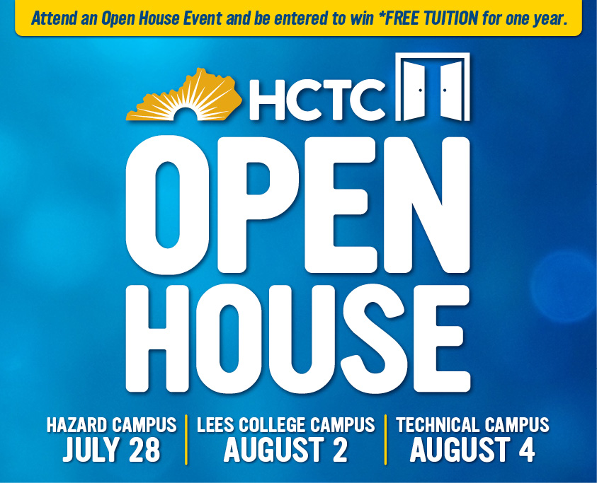 Open House Attend an open house event and be entered to win *free tuition for one year!