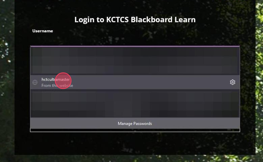 Use your student account to login to Blackboard. (This is not required if you login through MyPath).