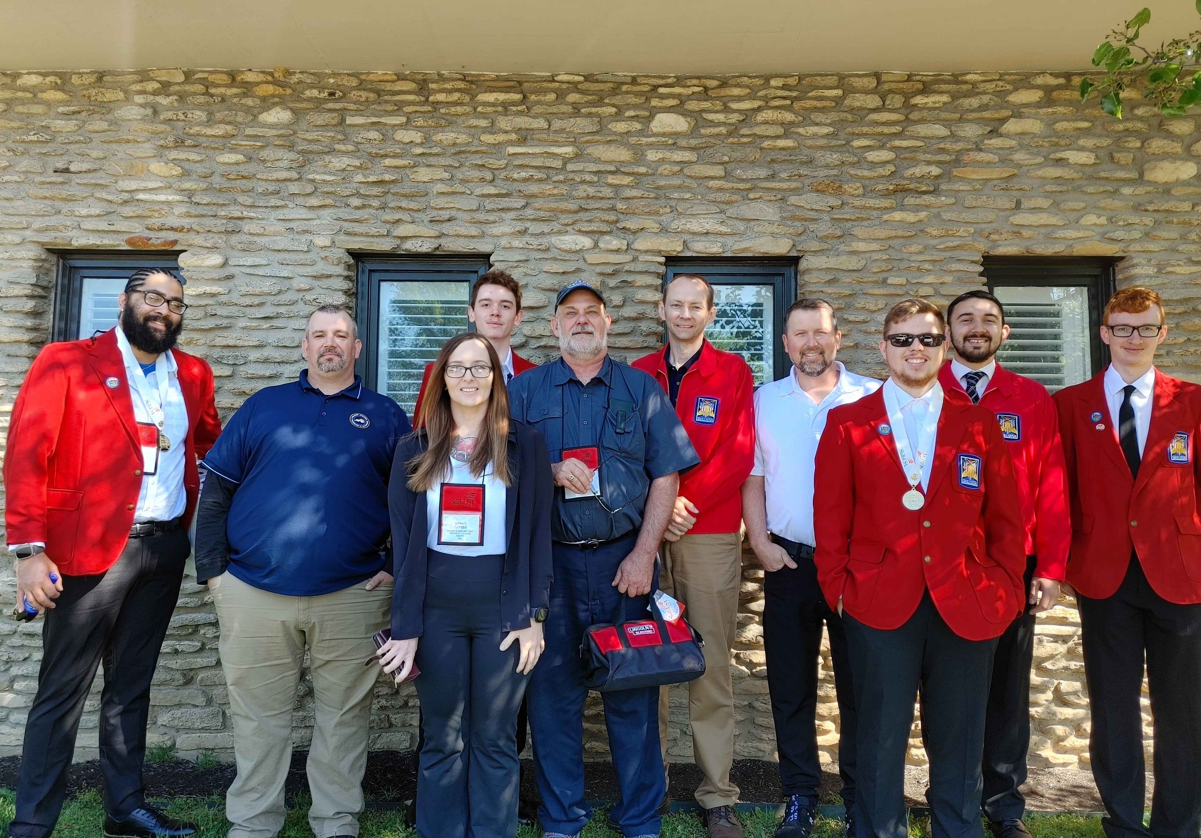 Hazard Community & Technical College (HCTC) SkillsUSA students attended the Kentucky SkillsUSA Leadership and Skills Conference from April 17-20.  From left to right: *Michael Salvador, Nathan Walker, Shana Napier, *Hayden Ison, Randy Bowling, Tony Back, Joseph Phillips, *James Hall, David Gray and *Jesse Stamper.  * denotes a student.